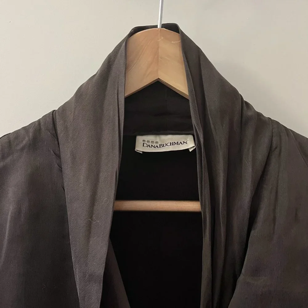 Chocolate Brown Button-down Blouse - Picture 3 of 6